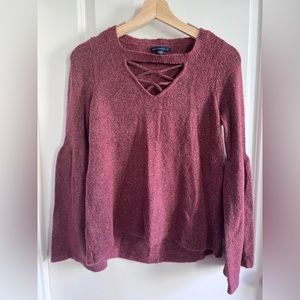 American eagle cutout sweater